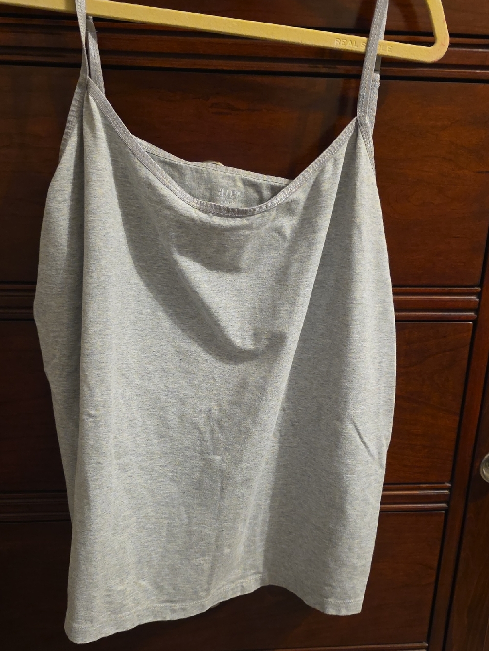 a.n.a Light Grey Cotton Camisole Tank Top
